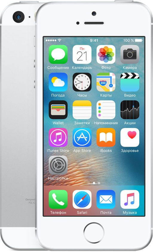 Смартфон Apple iPhone SE 16GB (серебристый)